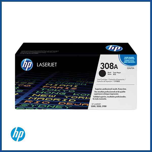  HP 308A (Q2670A) Black LaserJet Toner Cartridge